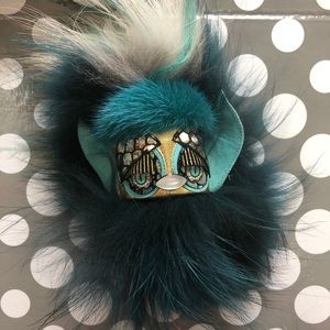 HANDMADE FUR POM POM KEYCHAIN